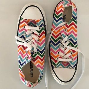 Colorful Chevron Converse-NWOT